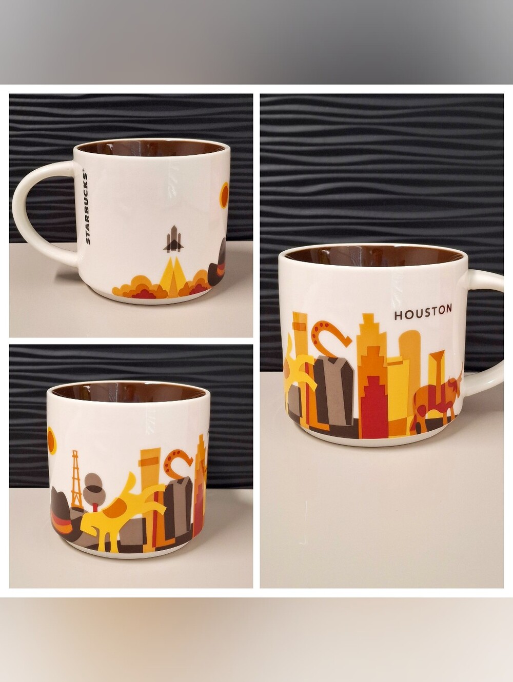 Starbucks Houston Texas Coffee Mug You Are Here Collection Series 2012 14 Oz